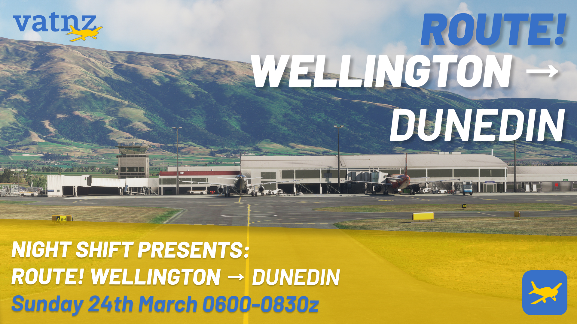 Night Shift Presents: Route! Wellington - Dunedin