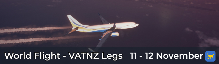World Flight 2022 - VATNZ Legs